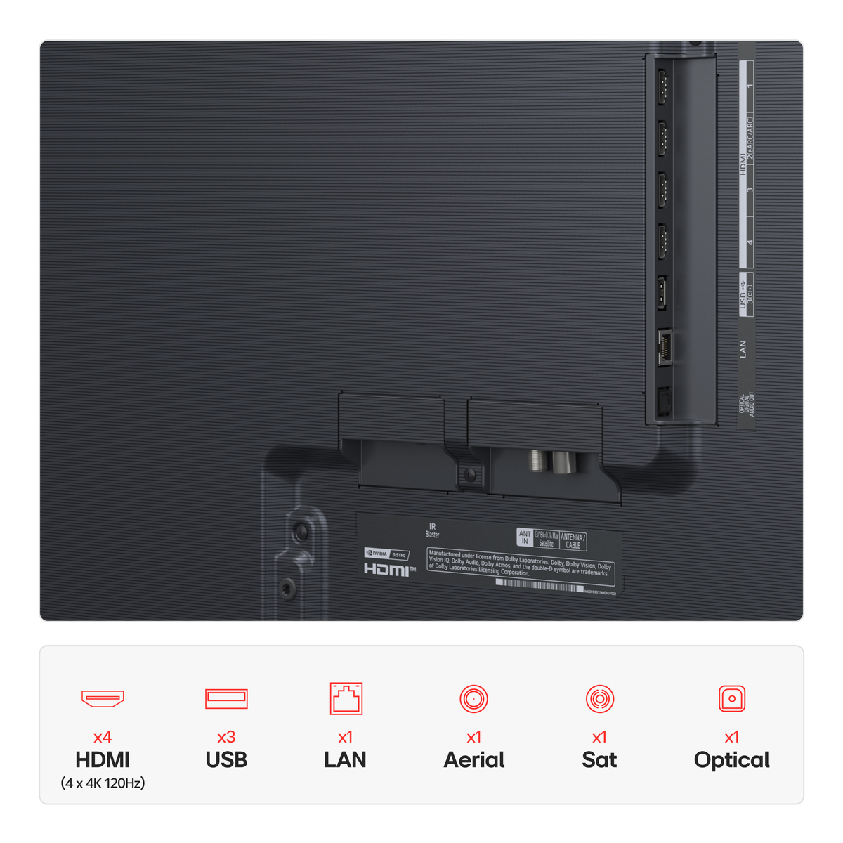 LG G54 77 inch OLED with Wall Mount