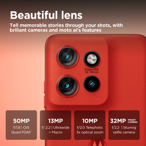 Moto Edge50 Neo Pantone Poinciana 8+256