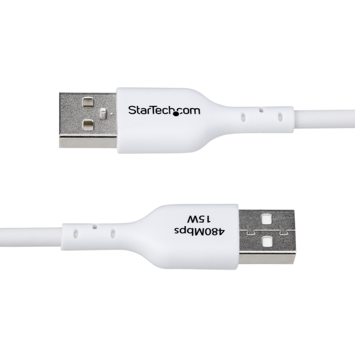 2m White USB-A to USB-C Charging Cable