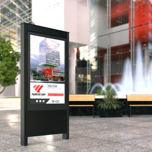 Outdoor Portrait Kiosk For LG 55xe4 BLA