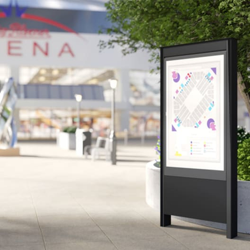 Outdoor Portrait Kiosk For LG 55xe4 BLA