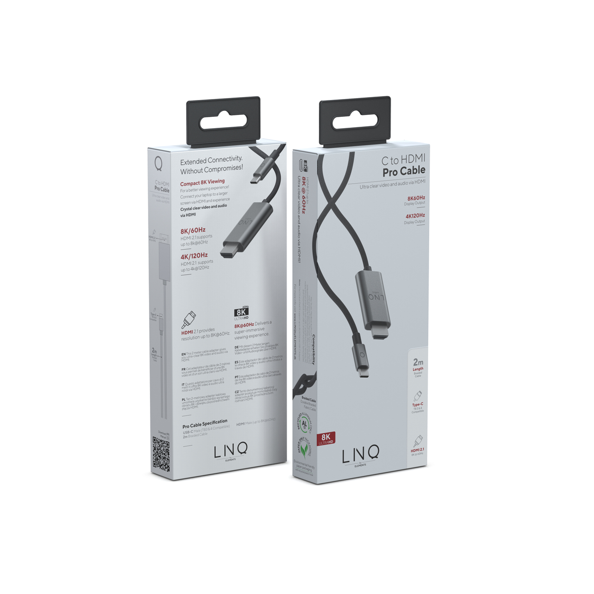 LINQ 8K/60Hz PRO Cable USB-C HDMI -2m