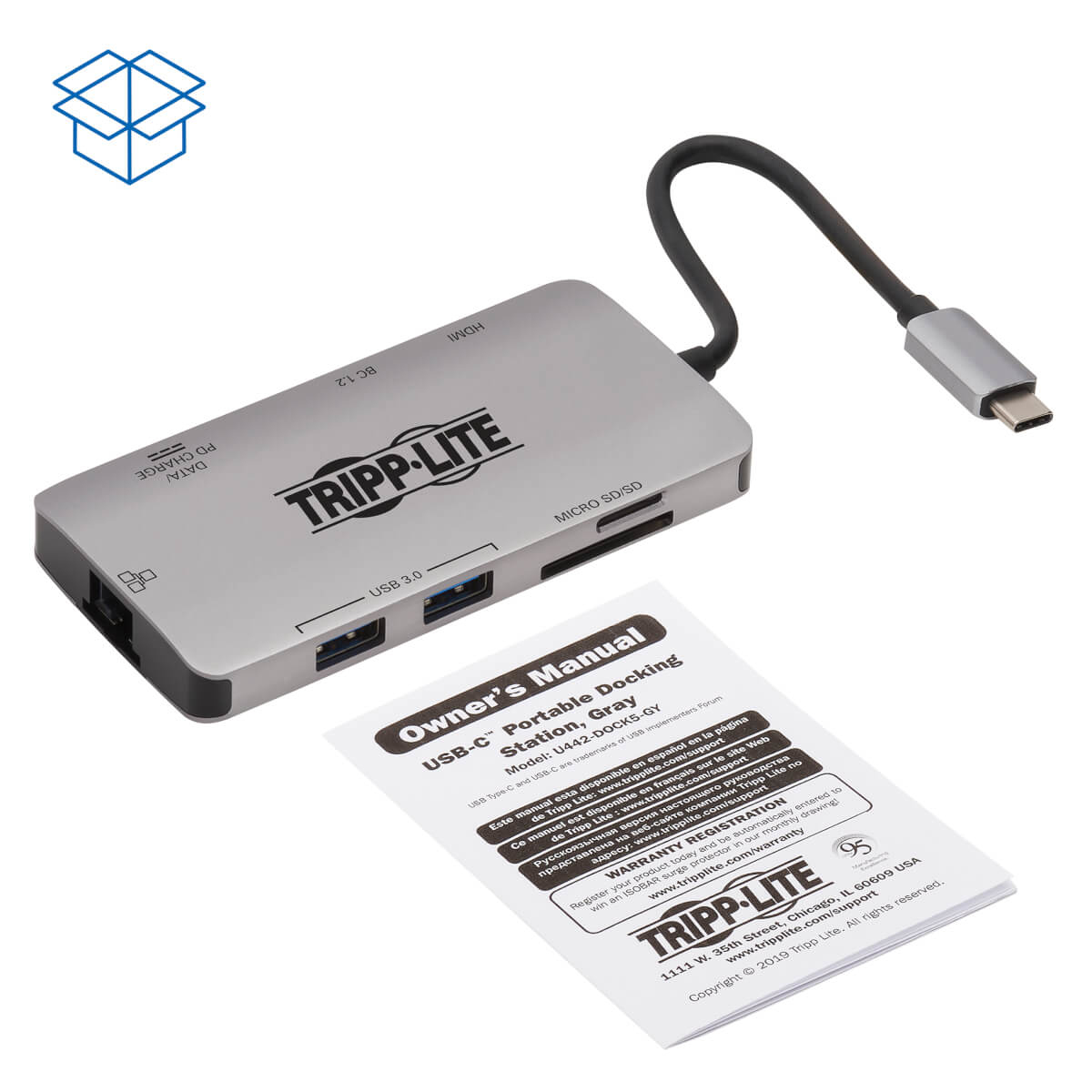 USB C Docking Station USB HDMI Mem Gbe