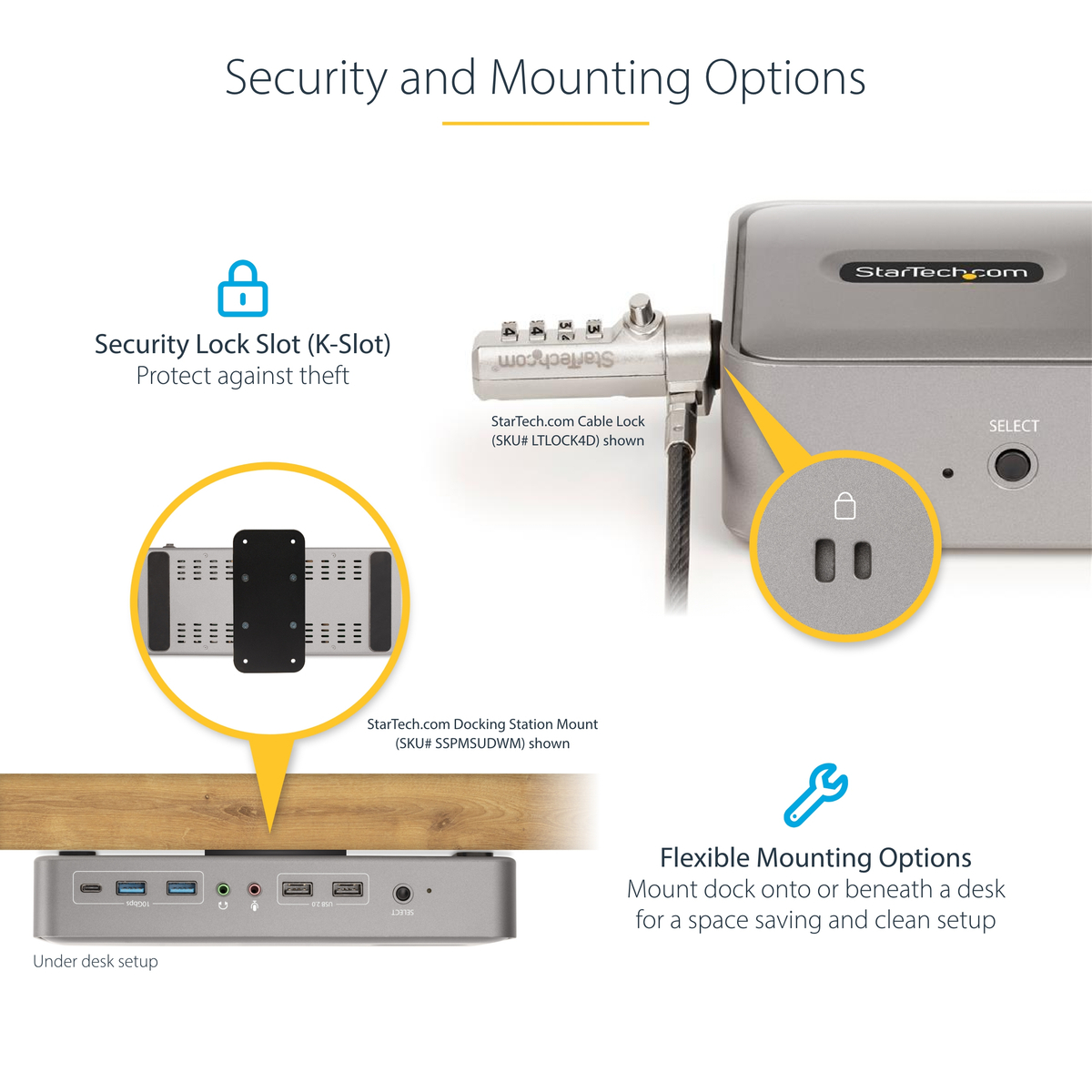 USB-C KVM Docking Station Dual 4K 60Hz