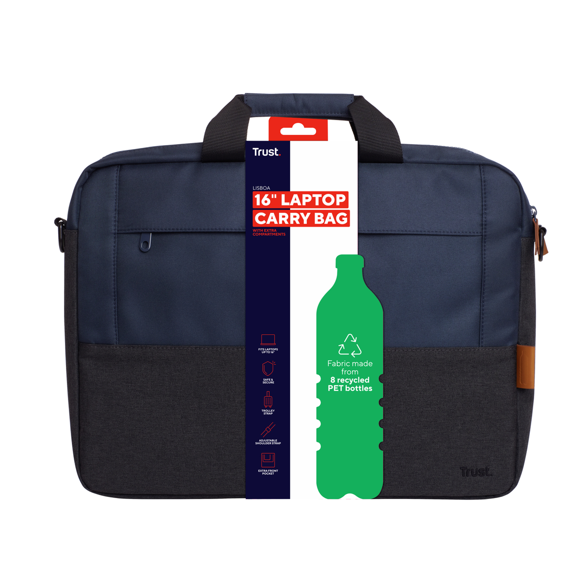 LISBOA 16 LAPTOP BAG - BLUE