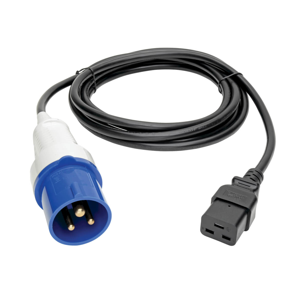 C19:IEC309 16A 2P+E 250V 16A 10 ft