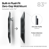 LG G54 83 inch OLED with Wall Mount