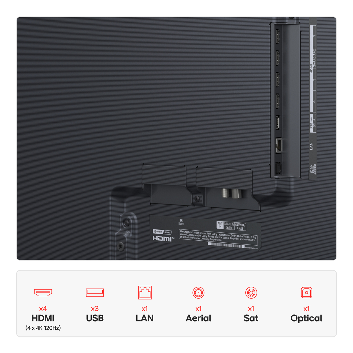 LG G54 83 inch OLED with Wall Mount