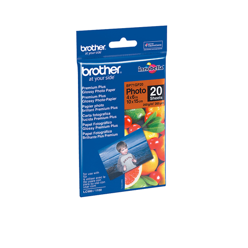 White Glossy Paper 4x6 20 Sheets