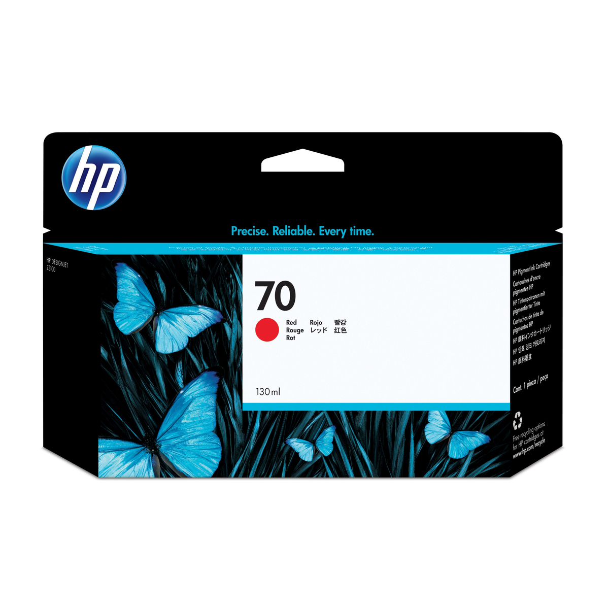 No 70 Red Ink Cartridge 130ml - C9456A