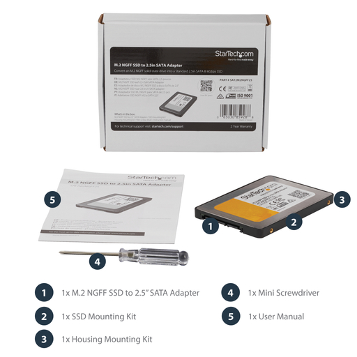 M.2 SSD to 2.5in SATA III Adapter