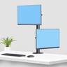 Desk Mount Dual Vertical Monitor