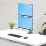Desk Mount Dual Vertical Monitor