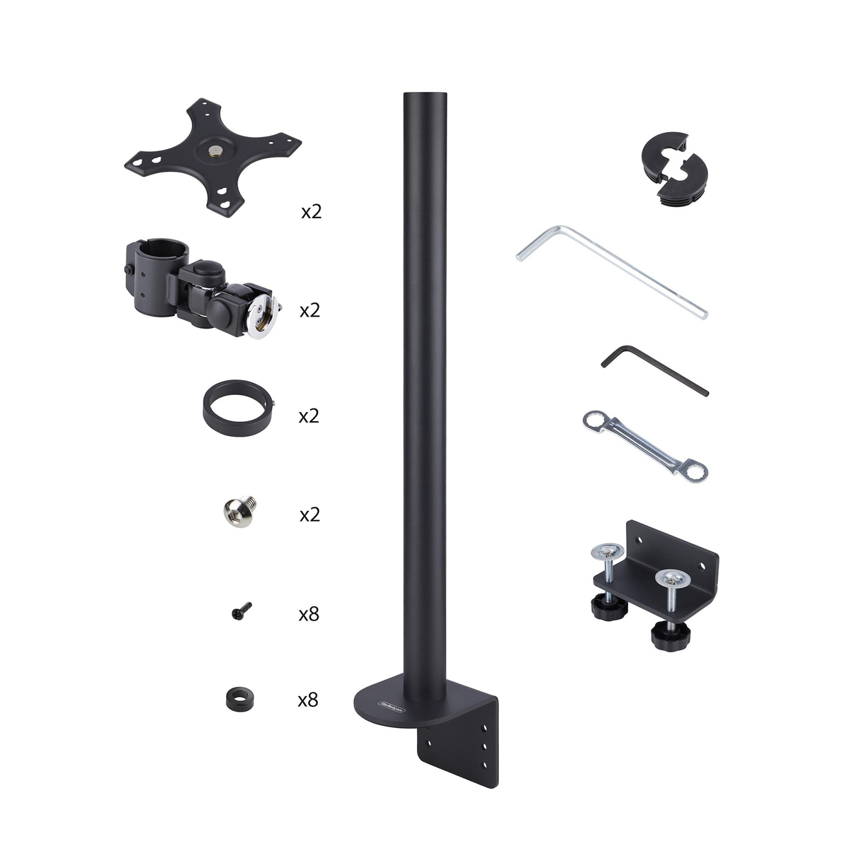 Desk Mount Dual Vertical Monitor
