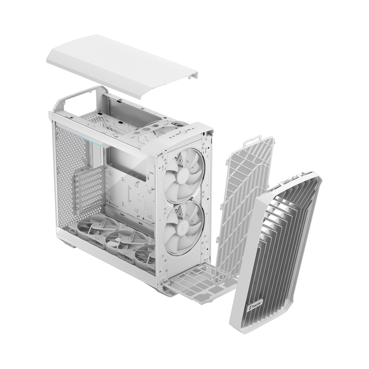 CASE ATX Torrent White Clear Tint