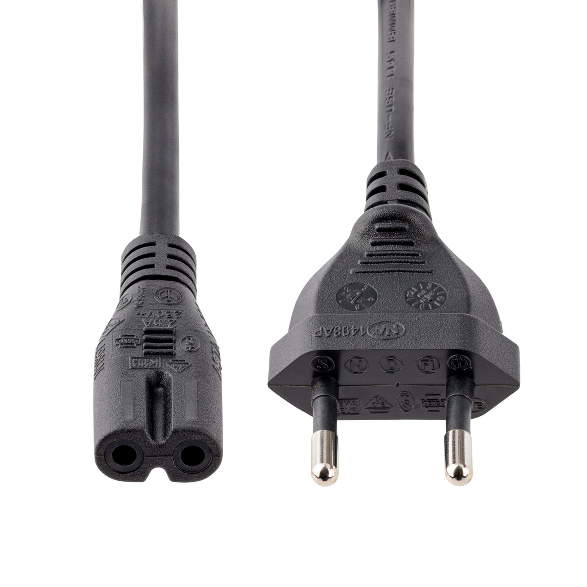 2m Laptop Power Cord EU Plug to C7