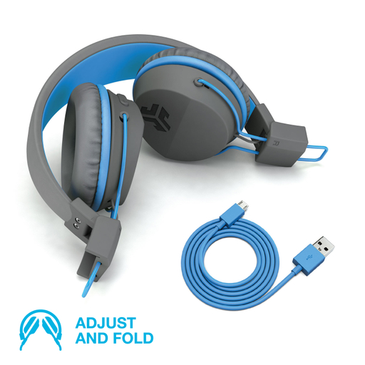 JBuddies Studio BT Headphones in Grey/Bl
