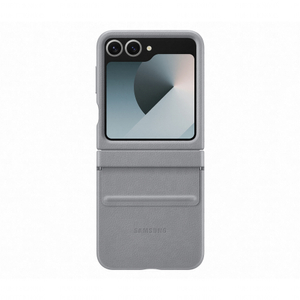 Samsung, SAM_Z Flip6 _Faux Leather Case_Grey