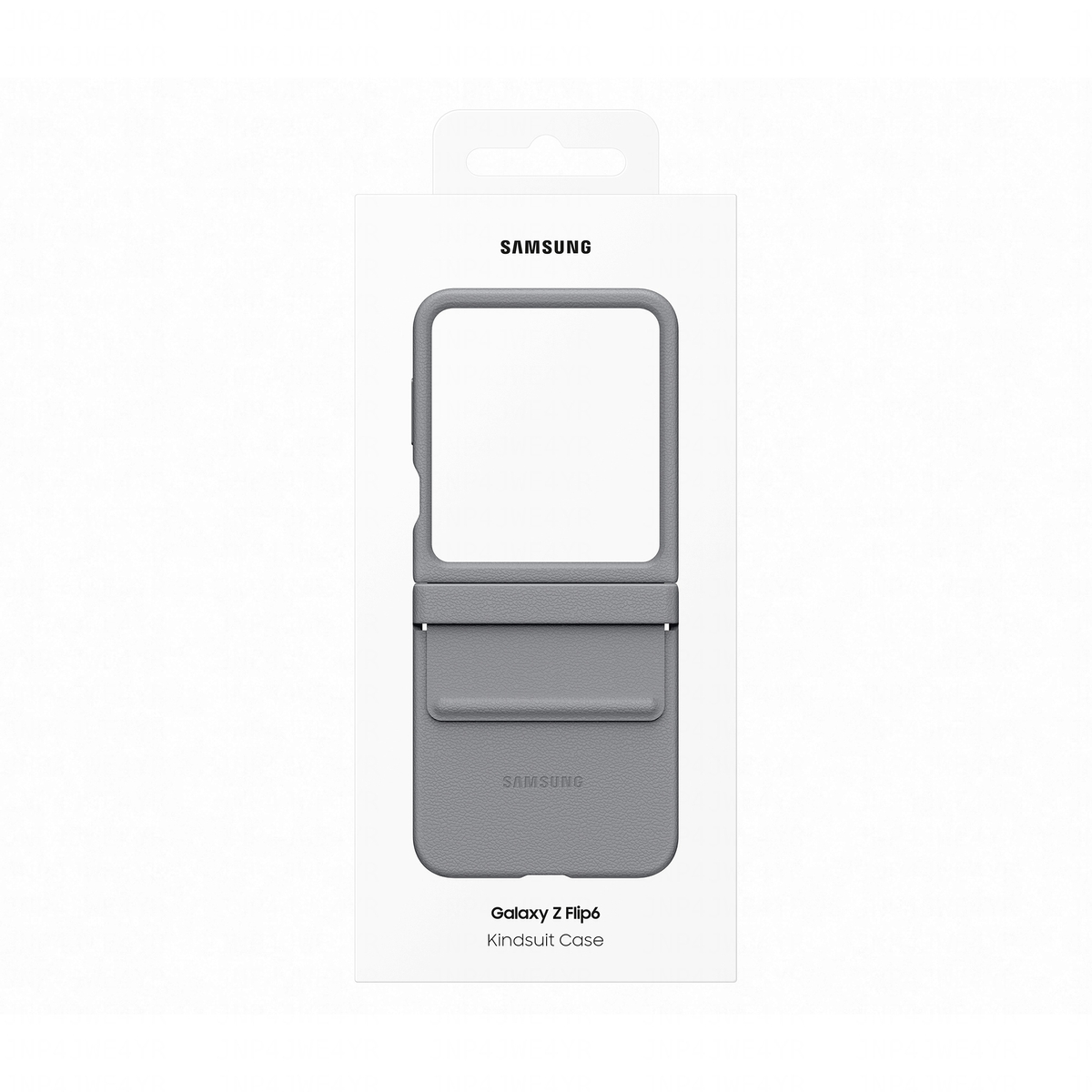 SAM_Z Flip6 _Faux Leather Case_Grey