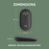 Pebble Mouse 2 M350s - Tonal Graphite