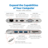 USB-C DOCKING STATION W/ USB CHARGING