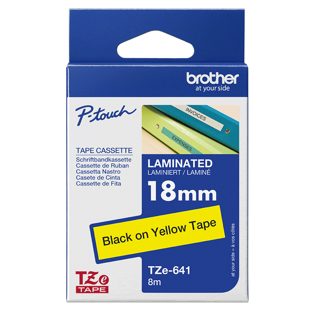 TZE641 Black On Yellow Label Tape