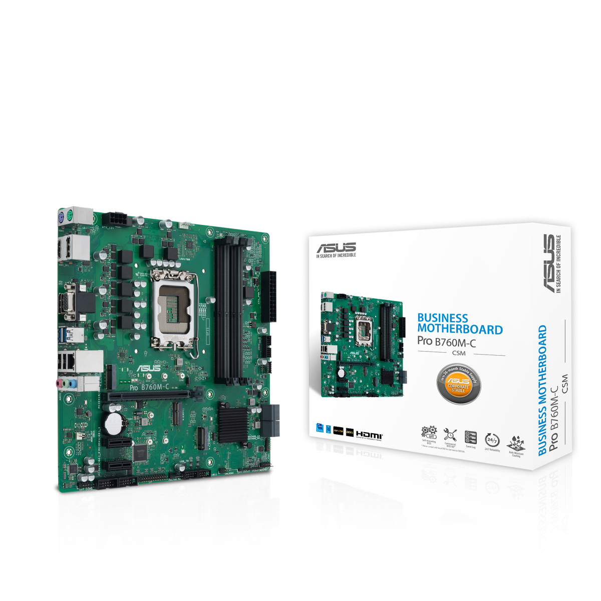 MB INT LGA1700 PRO B760M DDR5 M-ATX