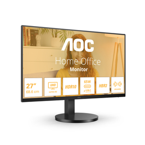 AOC, 27" 4K IPS 65W USB C 2 HDMI HA