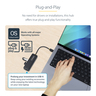 4-Port USB-C Hub 5Gbps Bus Powered