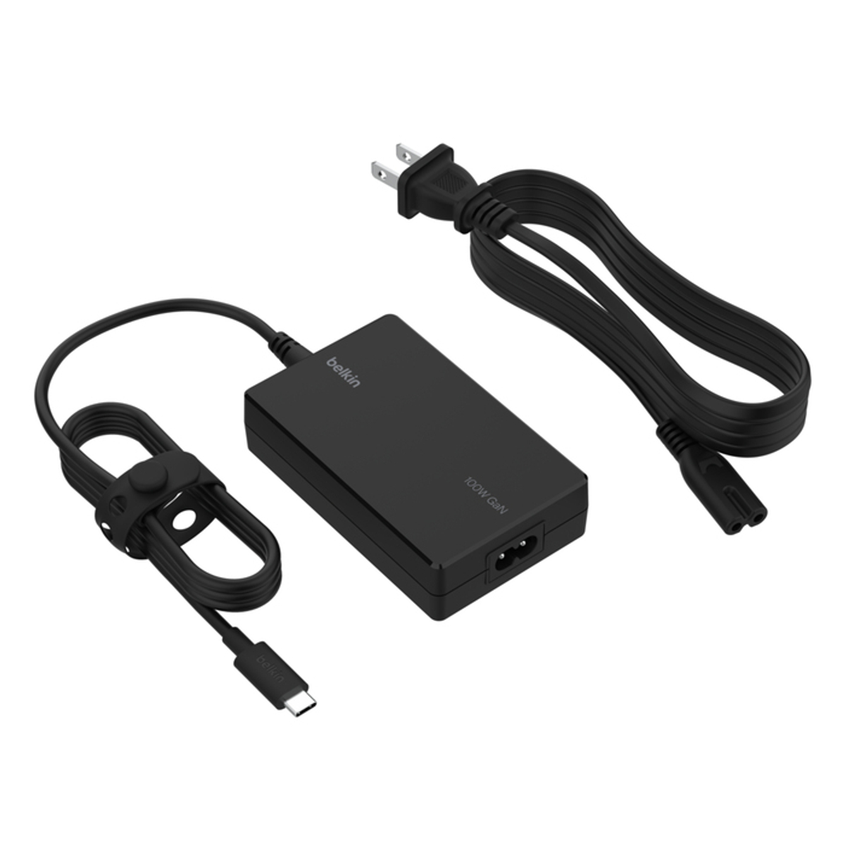 USBC 100W Uni Laptop Charger UK&EU Blk