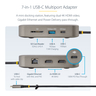 USB C Multiport Adapter Dual 4K HDMI PD