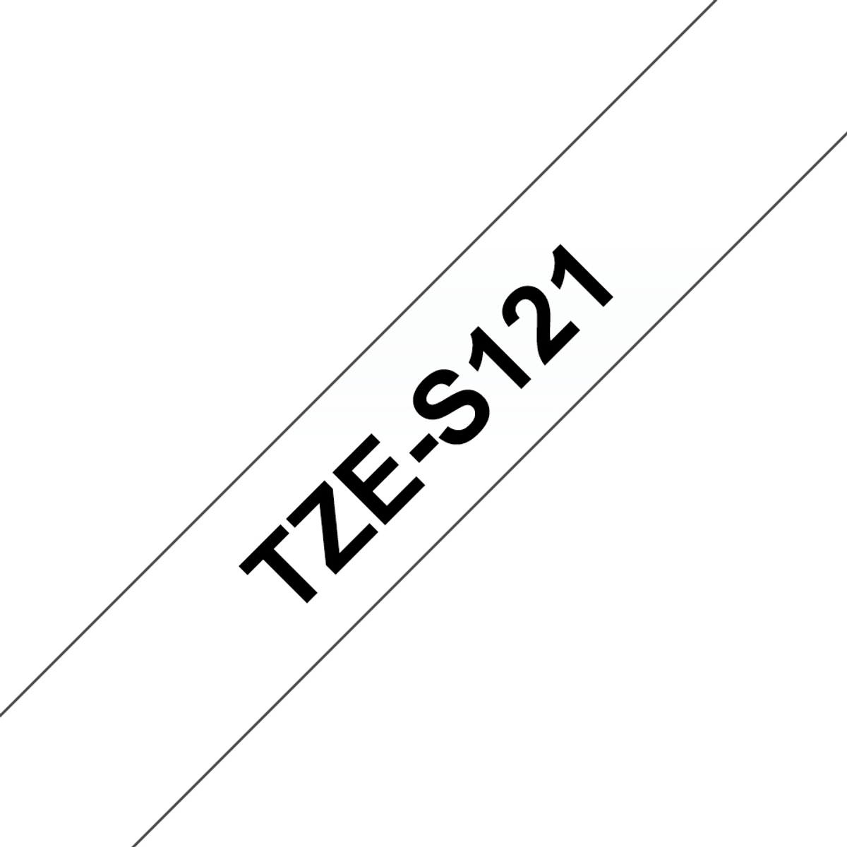 TZES121 9mm Black On Clear Label Tape