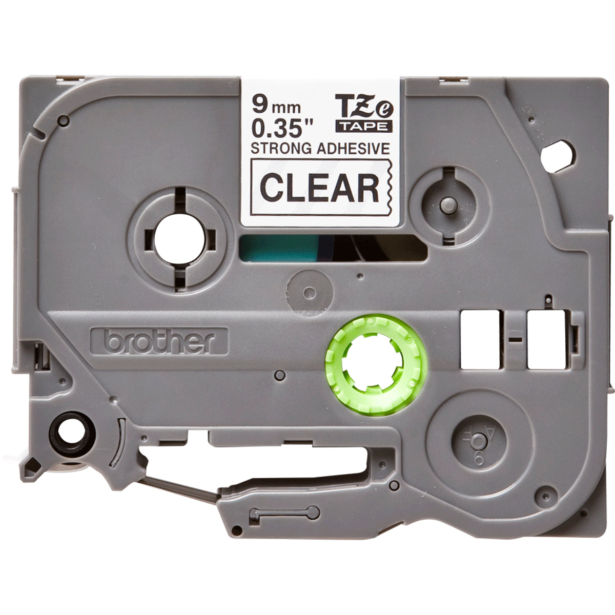 TZES121 9mm Black On Clear Label Tape