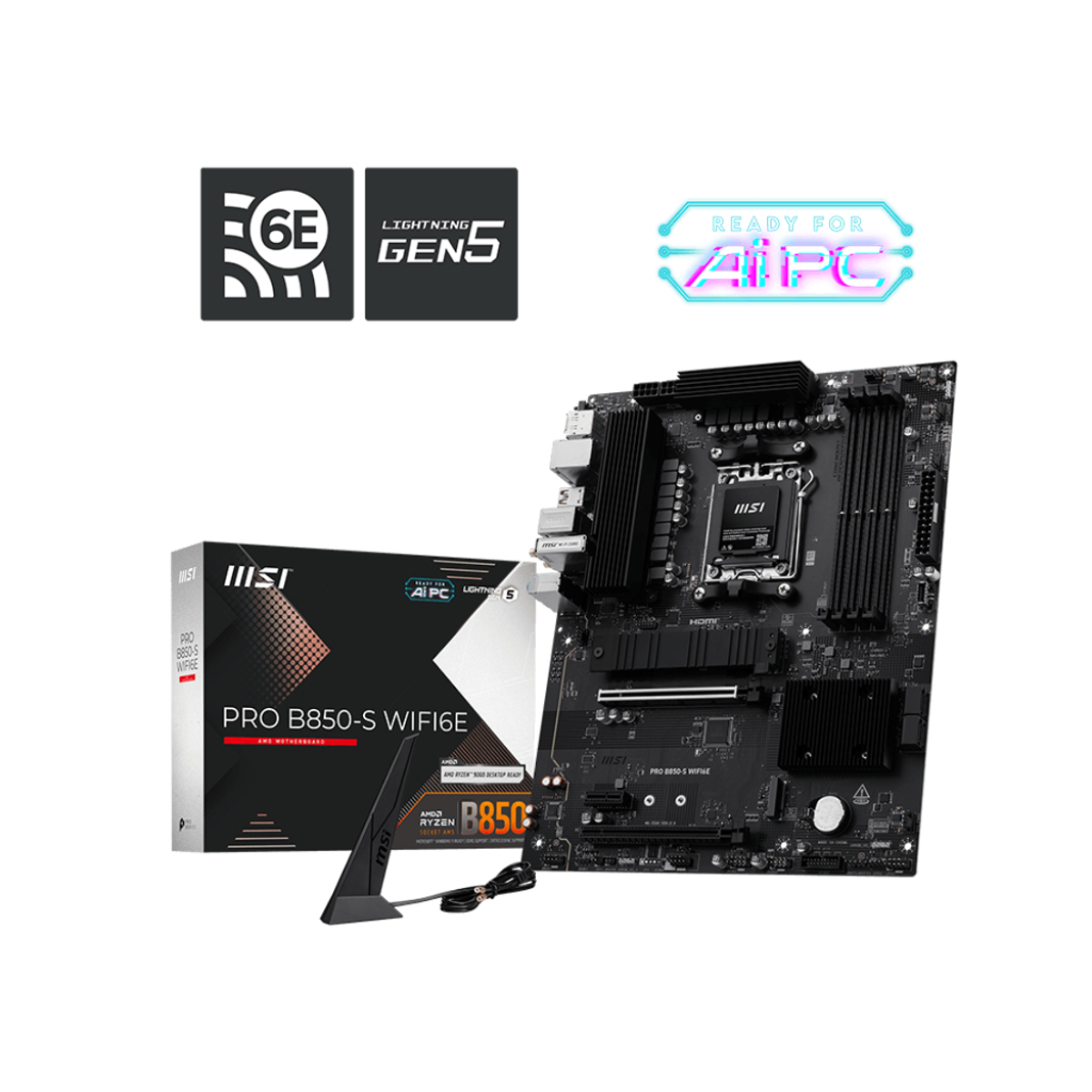 MB AMD AM5 PRO B850-S WIFI6E D5 ATX