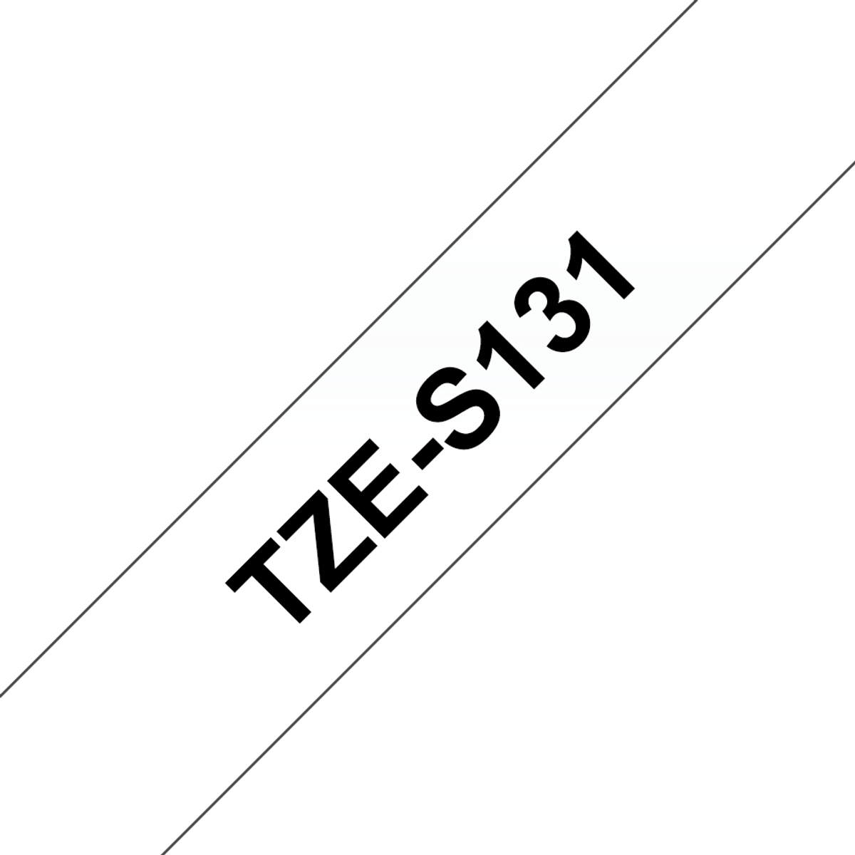 TZES131 12mm Black On Clear Label Tape