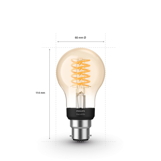 HUE ZB-Filament-W xW Fil A60 B22 EUR