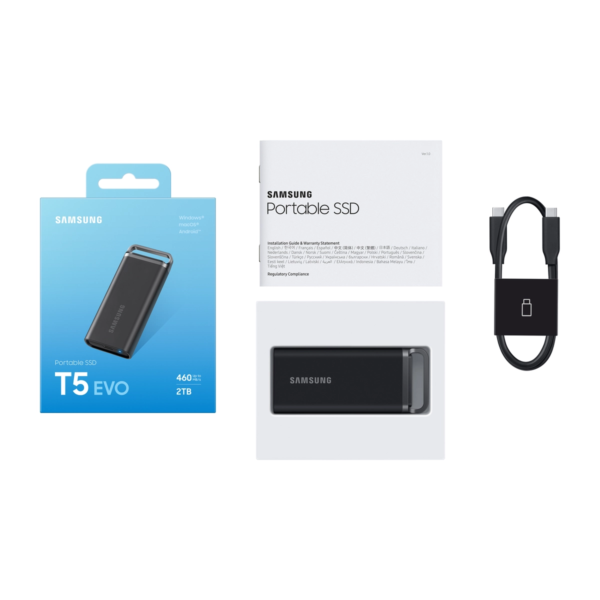 SSD Ext 2TB T5 EVO USB 3.2 Gen 1 Black