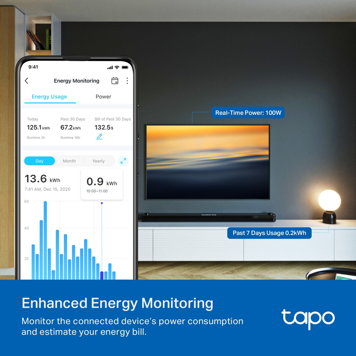 Mini Smart Wi-Fi Plug Energy Monitoring