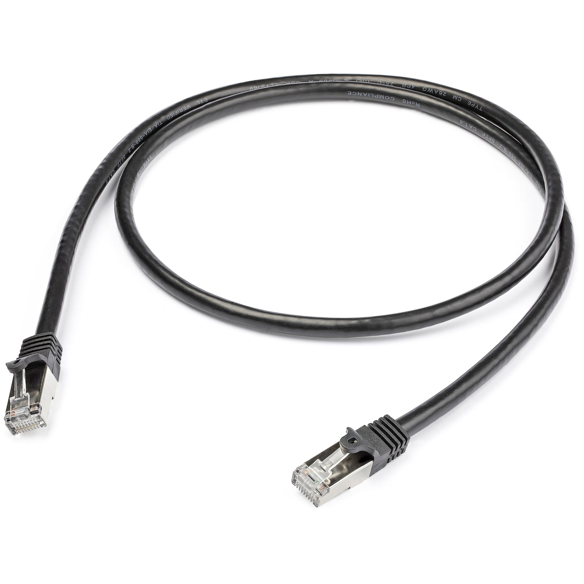 Cat6 Cable Shielded SFTP 1 m Black