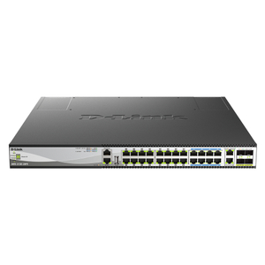 D-Link, 30-port Layer 3 Stackable Managed Switch