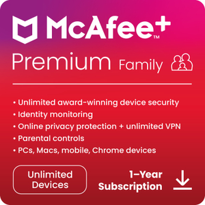 McAfee, McAfee+ Premium - Family - ESD