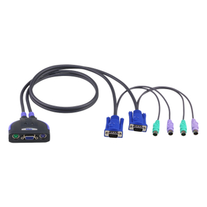 Aten, 2 Port VGA PS/2 Cable KVM Short