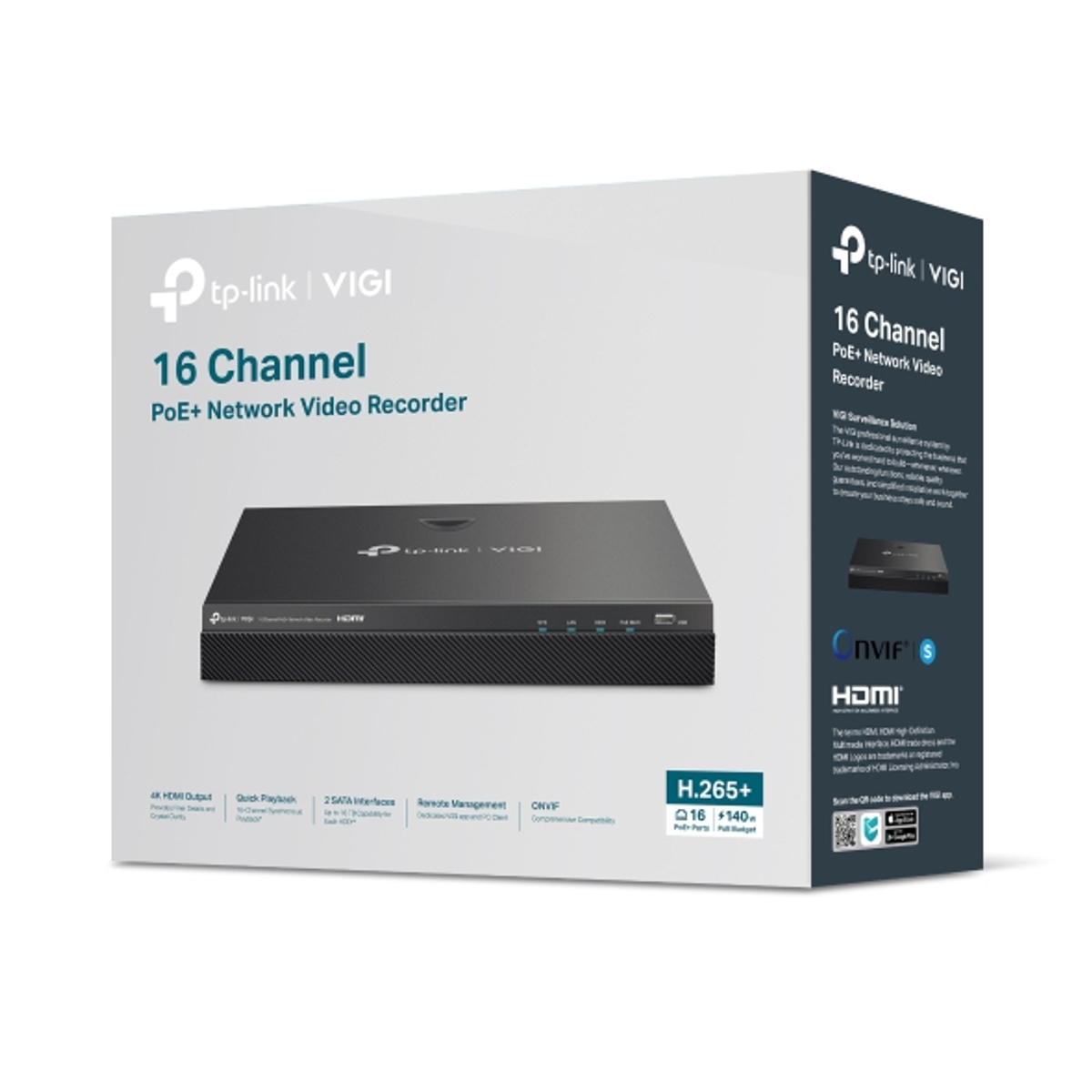 16 Channel PoE+ Network Video Recorder