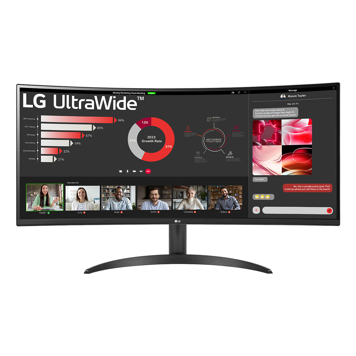 34WR50QK-B.AEK HDMI x2 DisplayPort