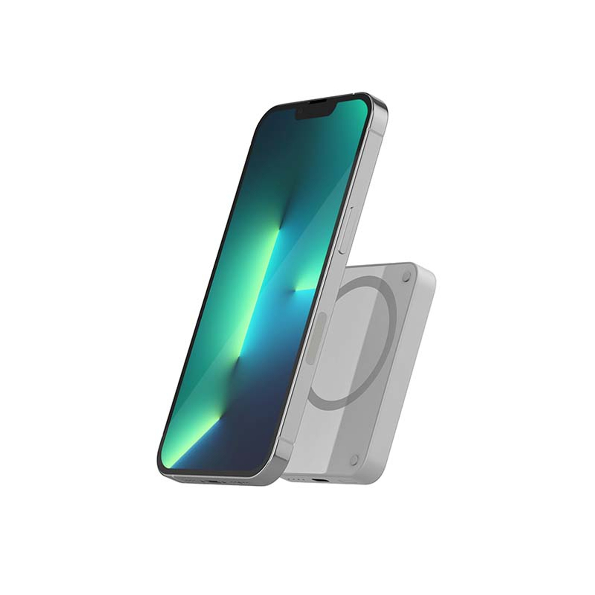 4200mah Magnetic Wireless PowerBank Grey