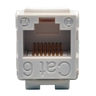 Cat6/5e White Wallplate Keystone Jack. P
