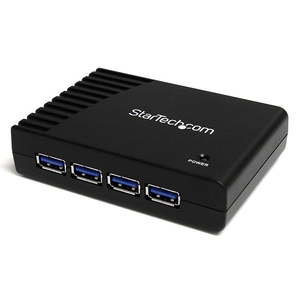 4 Port Black SuperSpeed USB 3.0 Hub