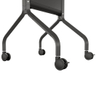 LSCUB Voyager Adjustable AV Cart Black