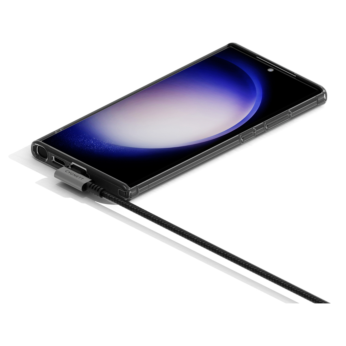 Unite Right Angle USB-C USB-A 2.0 1m Blk
