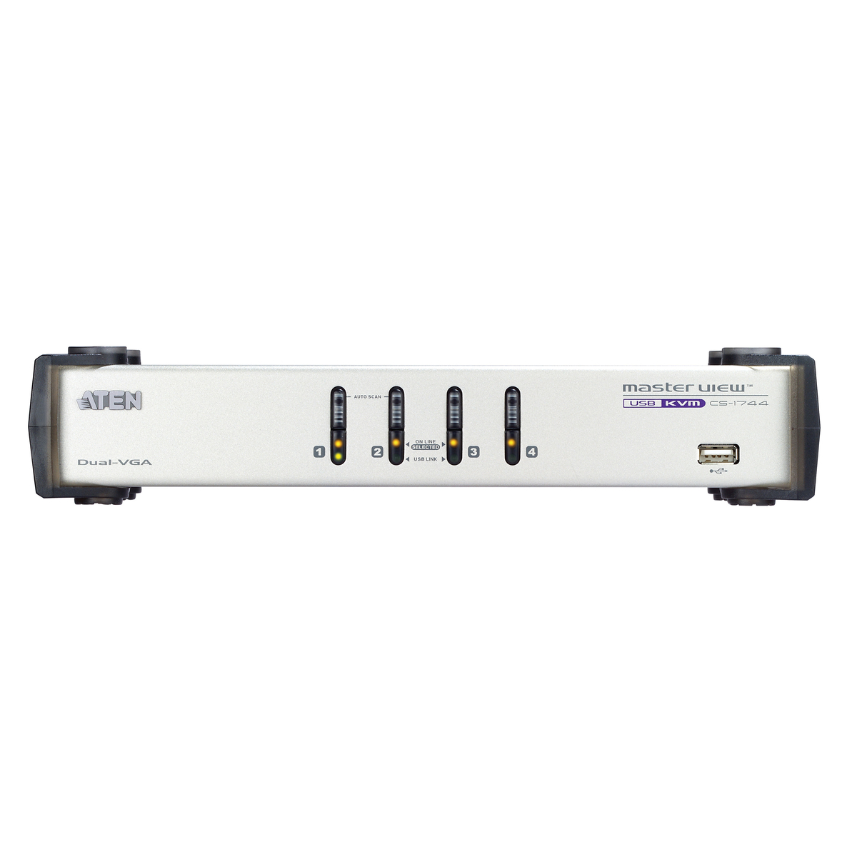 4xUSB Dual View KVMP Switch + Aud 8xCbl